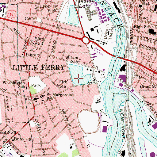 Topographic Map of Willow Lake, NJ