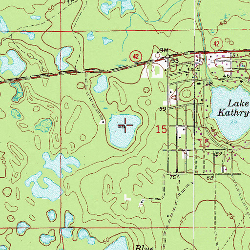 Topographic Map of Scrub Jay Pond, FL