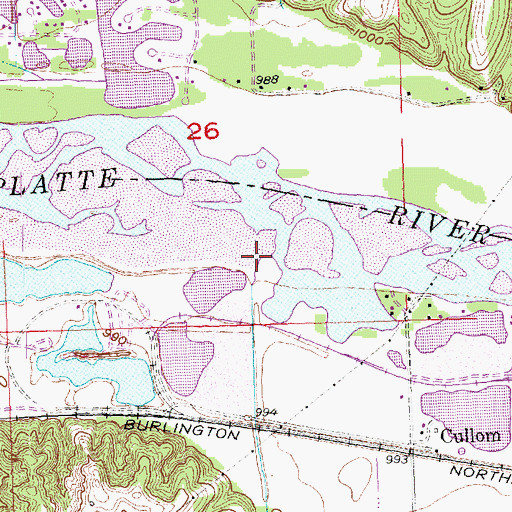 Topographic Map of Glendale Creek, NE