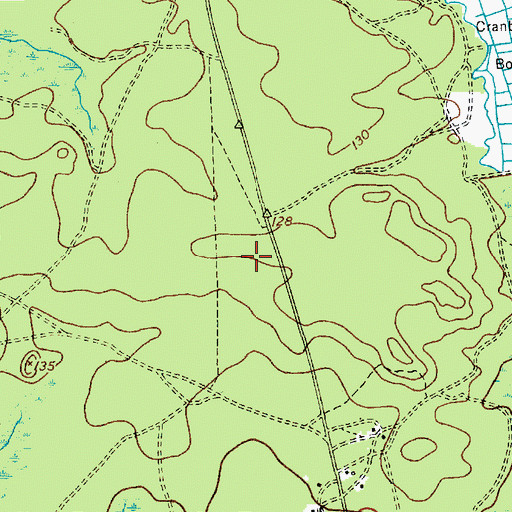 Topographic Map of Burlington County Department of Public Safety Communications Tower, NJ