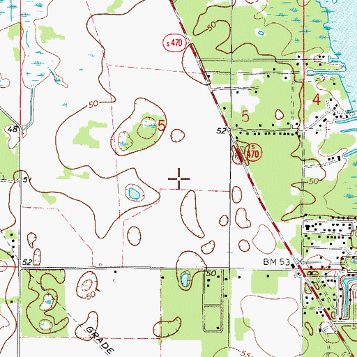 Topographic Map of Sumter County Fire and Rescue Station 21 Lake Panasoffkee, FL