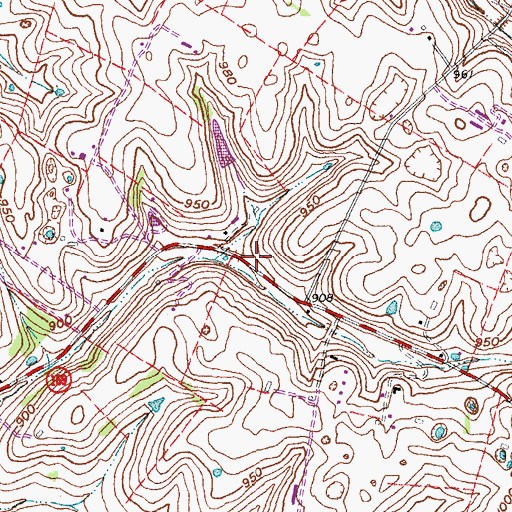 Topographic Map of Jessamine County Fire Department Station 2, KY