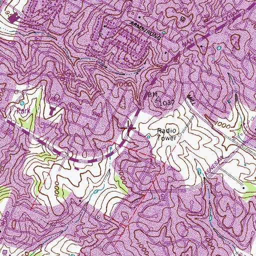 Topographic Map of New Apostolic Church, KY