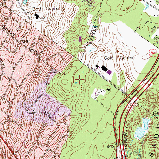 Topographic Map of Tenafly Nature Center, NJ