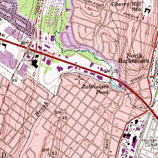 Topographic Map of Staib Park, NJ