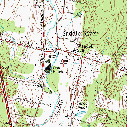 Topographic Map of Rindlaub Park, NJ
