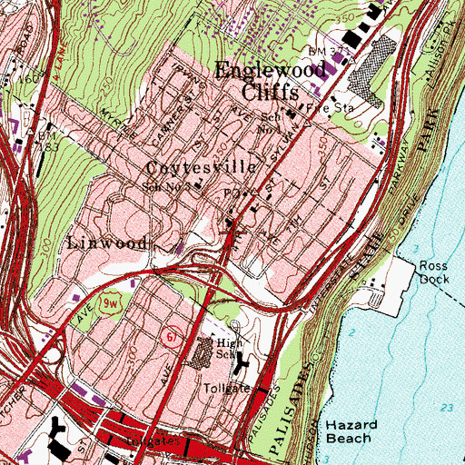 Topographic Map of Fort Lee Education Center, NJ