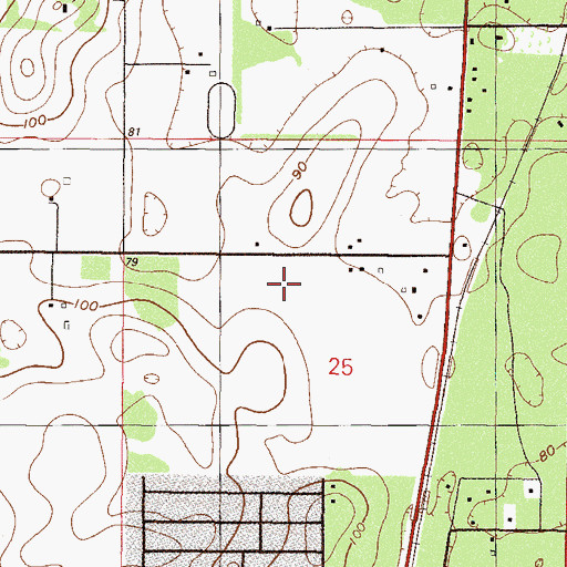 Topographic Map of Romeo Elementary School, FL