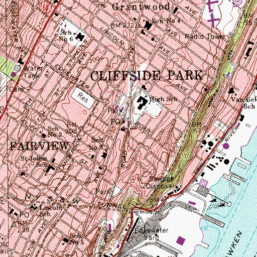 Topographic Map of Good Shepherd Church, NJ