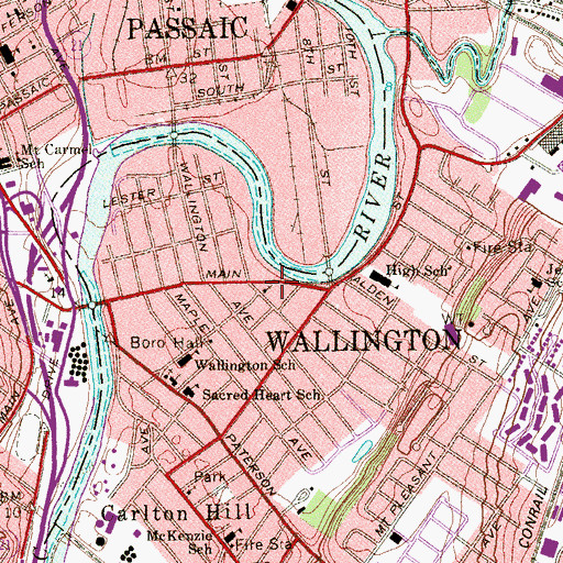 Topographic Map of Church of the Transfiguration, NJ