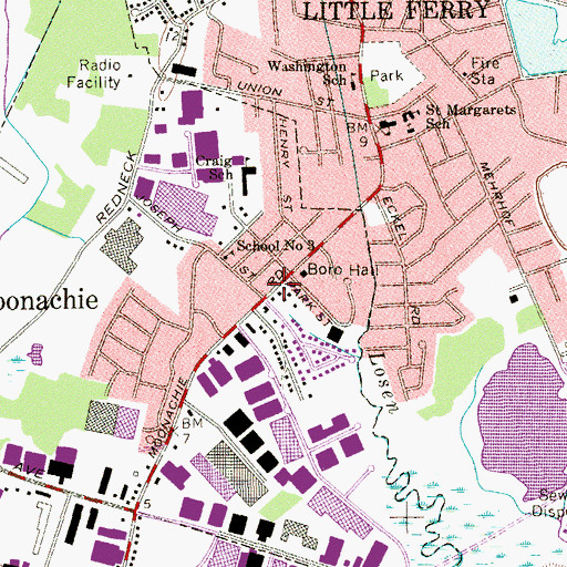Topographic Map of Washington Park Hose Company Number 2, NJ