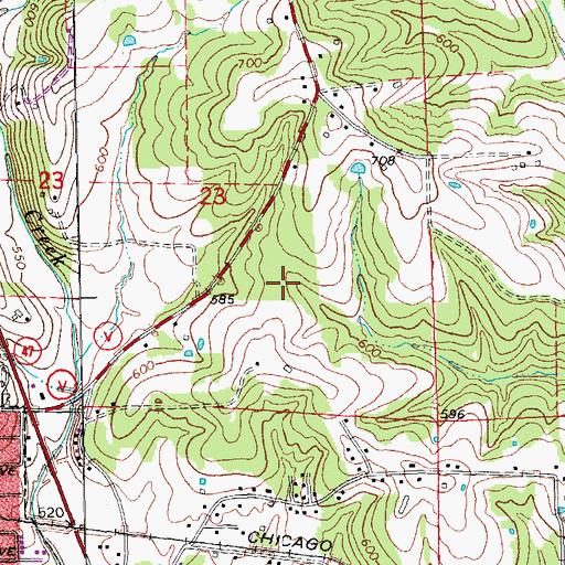 Topographic Map of Franklin County Sheriff Department Communication Tower, MO