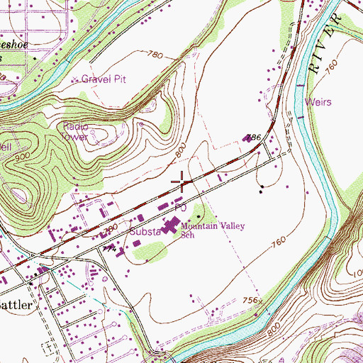 Topographic Map of Jehovah Witness Congregation, TX