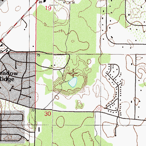 Topographic Map of Ross Prairie, FL