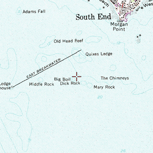 Topographic Map of Big Boil, CT