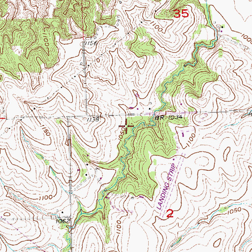 Topographic Map of Younker Creek, NE
