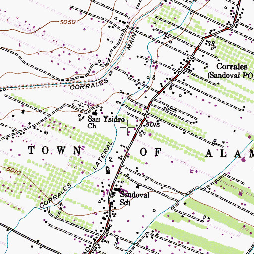 Topographic Map of San Ysidro Church, NM