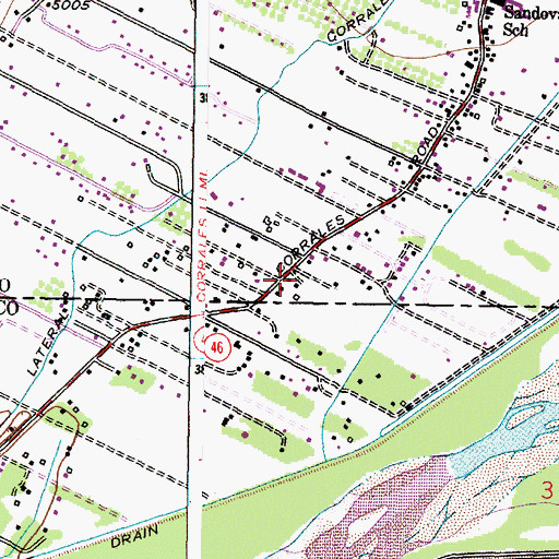 Topographic Map of Cottonwood Montessori, NM