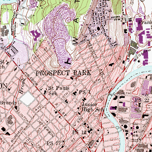 Topographic Map of Second Christian Reformed Church, NJ