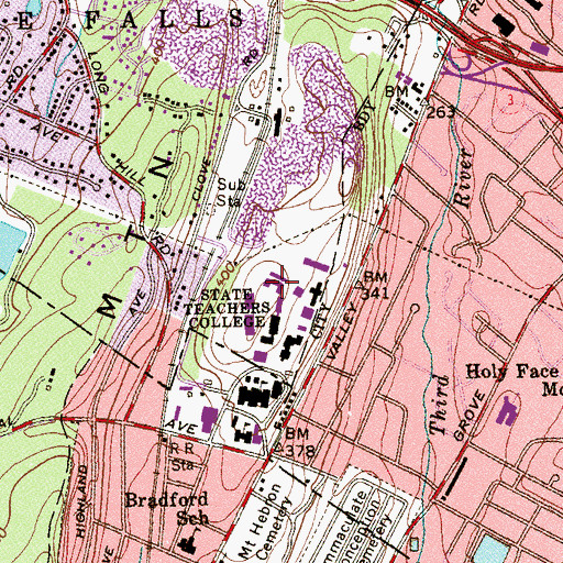 Topographic Map of Student Center and Annex, NJ