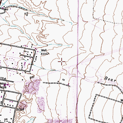 Topographic Map of Cibola National Forest Supervisor's Office, NM