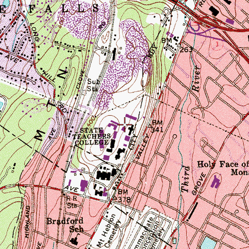 Topographic Map of Drop-In Center, NJ
