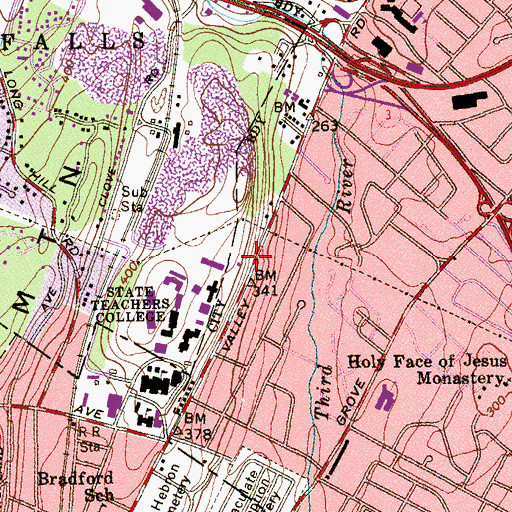 Topographic Map of Stone Hall, NJ
