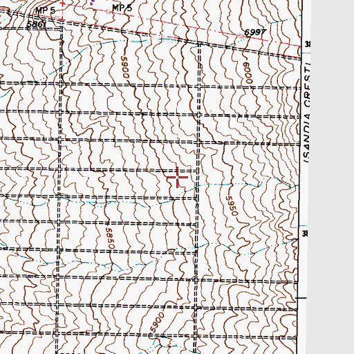Topographic Map of Double Eagle Elementary School, NM