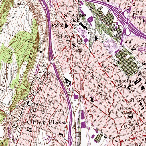 Topographic Map of Brandes Field Playground, NJ