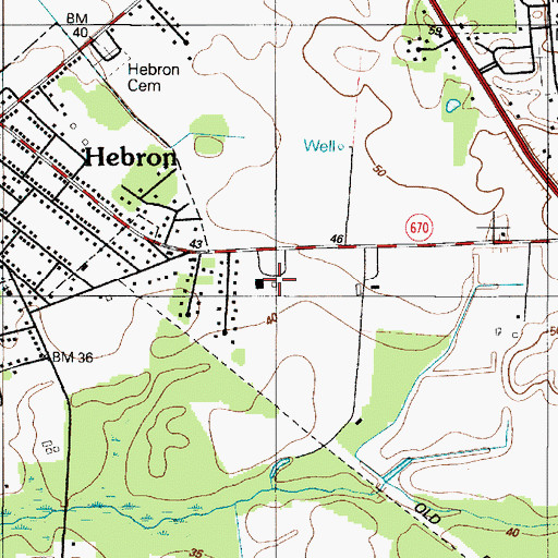 Topographic Map of Chesapeake Fire Museum, MD
