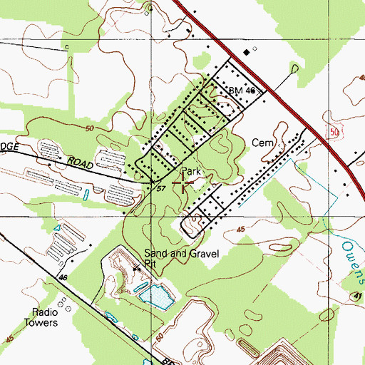 Topographic Map of Mount Enoch Holy Church, MD