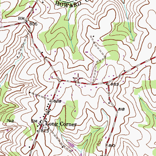 Topographic Map of Faith Tabernacle Assembly of God, MD