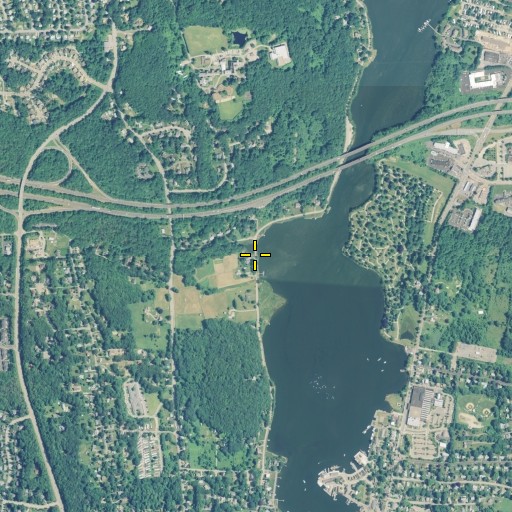 Aerial/Satellite Image of Bindloss Brook, CT