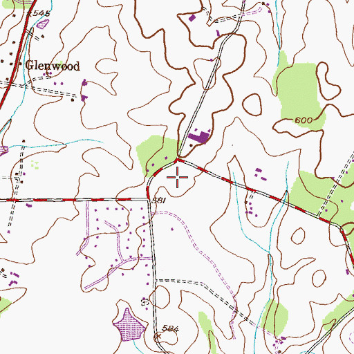 Topographic Map of Shepherd of the Glen Lutheran Church, MD