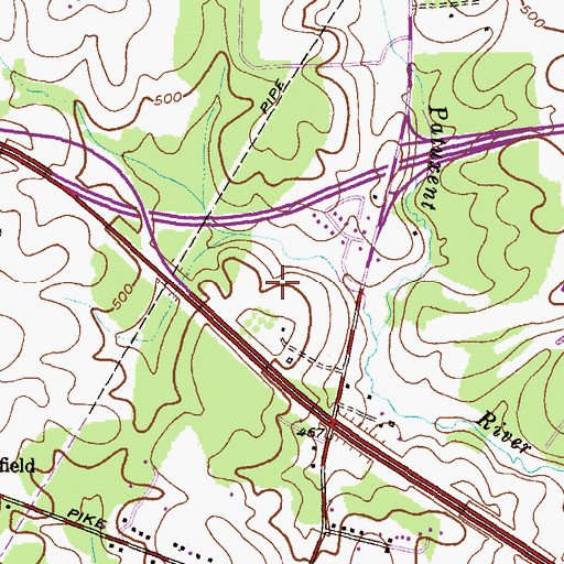Topographic Map of Chapelgate Christian Academy, MD