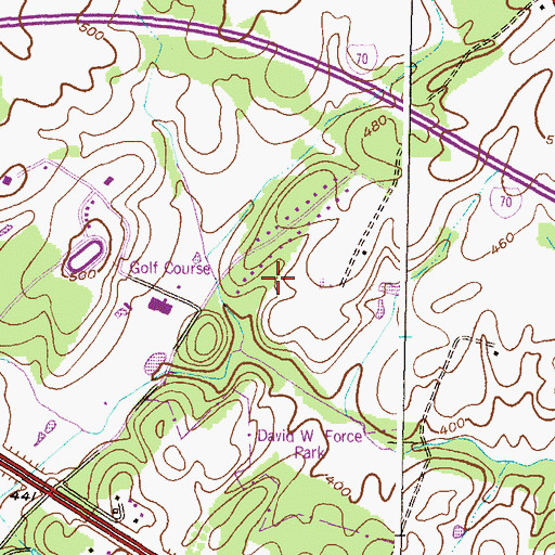 Topographic Map of Bethany Fire Station, MD