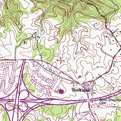 Topographic Map of Hollifield Station Elementary School, MD