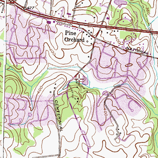 Topographic Map of Congregation Community of Jehovah Witness, MD