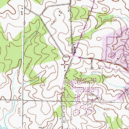 Topographic Map of Burleigh Manor Middle School, MD