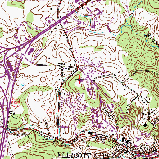 Topographic Map of Howard County Police Department Northern District, MD