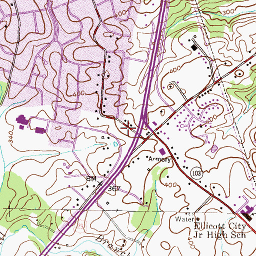 Topographic Map of The Church of Jesus Christ of Later Day Saints, MD