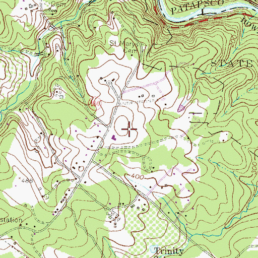 Topographic Map of Our Lady of Perpetual Help Parish, MD