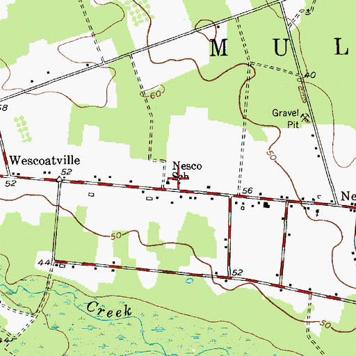 Topographic Map of Hilda S Frame School, NJ