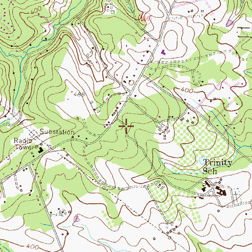Topographic Map of Bonnie Branch Middle School, MD