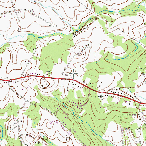 Topographic Map of Rockburn Elementary School, MD