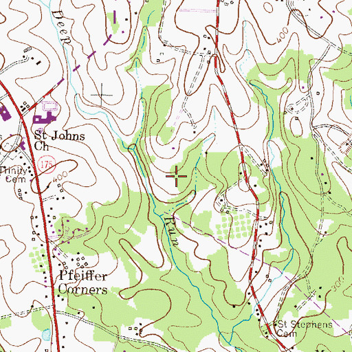 Topographic Map of Bellows Spring Elementary School, MD