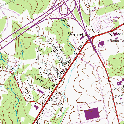 Topographic Map of Community Baptist Church, MD