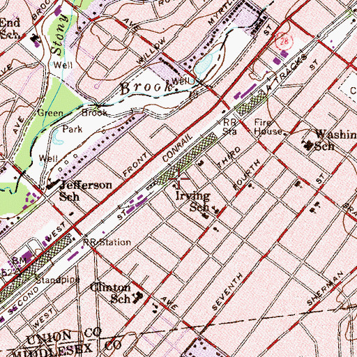 Topographic Map of Calvary Full Gospel Church, NJ