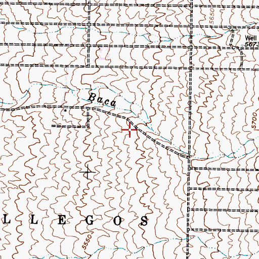 Topographic Map of Rotary Park, NM