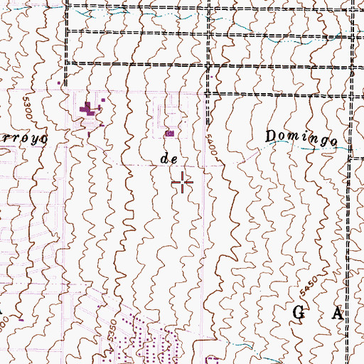 Topographic Map of Rancho de Palomas Park, NM